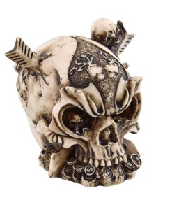 Figurine d&rsquo;aquarium – Crâne de guerrier – Underwater Treasures