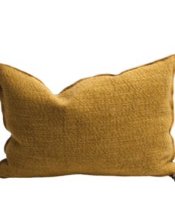 Coussin Toile NOMADE Ocre, 30x50cm | Maison de Vacances