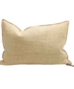 Coussin TOILE DE LIN Miel, Différentes Tailles | Maison de Vacances