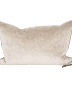 Coussin Velours Royal Ciment, 30x50cm | Maison de Vacances