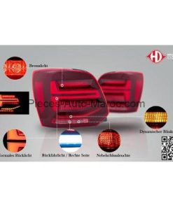 KIT DE FEUX ARRIÈRES VOLKSWAGEN POLO MAROC DE 2009 À 2014