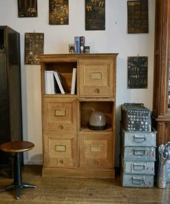 Meuble à clapets en bois vintage