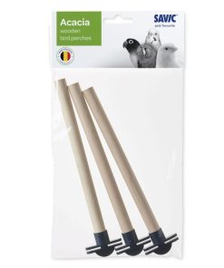 Perchoir en Bois d&rsquo;Acacia pour Petits Oiseaux – Savic