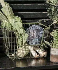 Panier Grillagé Vert, différentes tailles | House Doctor