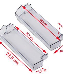 Paire de balconnet 2890727-1 pour les réfrigerateurs camping-car RCL10.4S, RCL10.4T, RML10.4, RML10.4S, RML10.4T, RC10.4P.10, RC10.4P.100, RC10.4T.70, RC10470, RC10490, RCL10.4ES, RCL10.4ET, RC10.4.70, RC10.4.90 Dometic